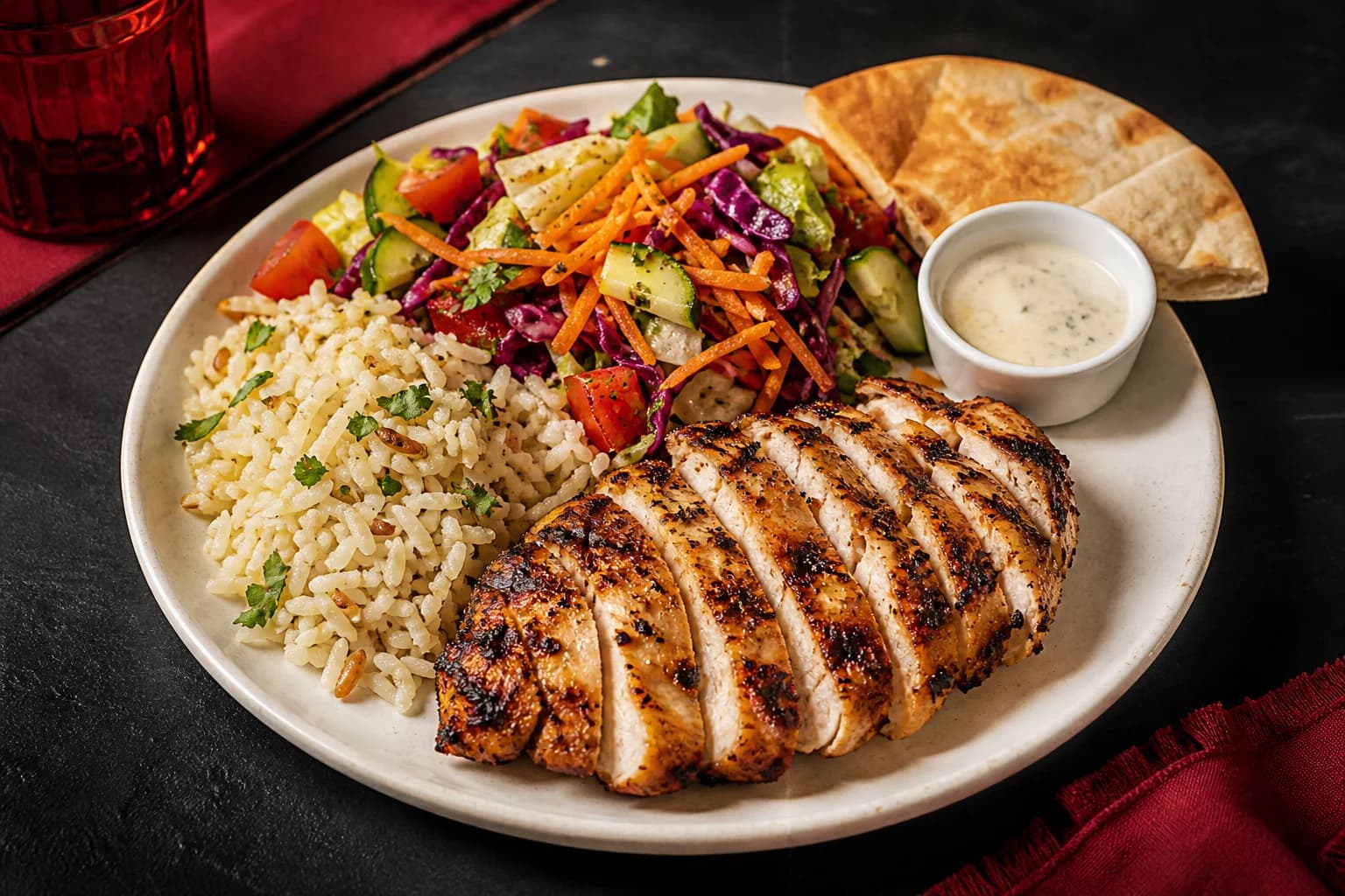 Grilled Chicken Fillets served at Becks Cafe