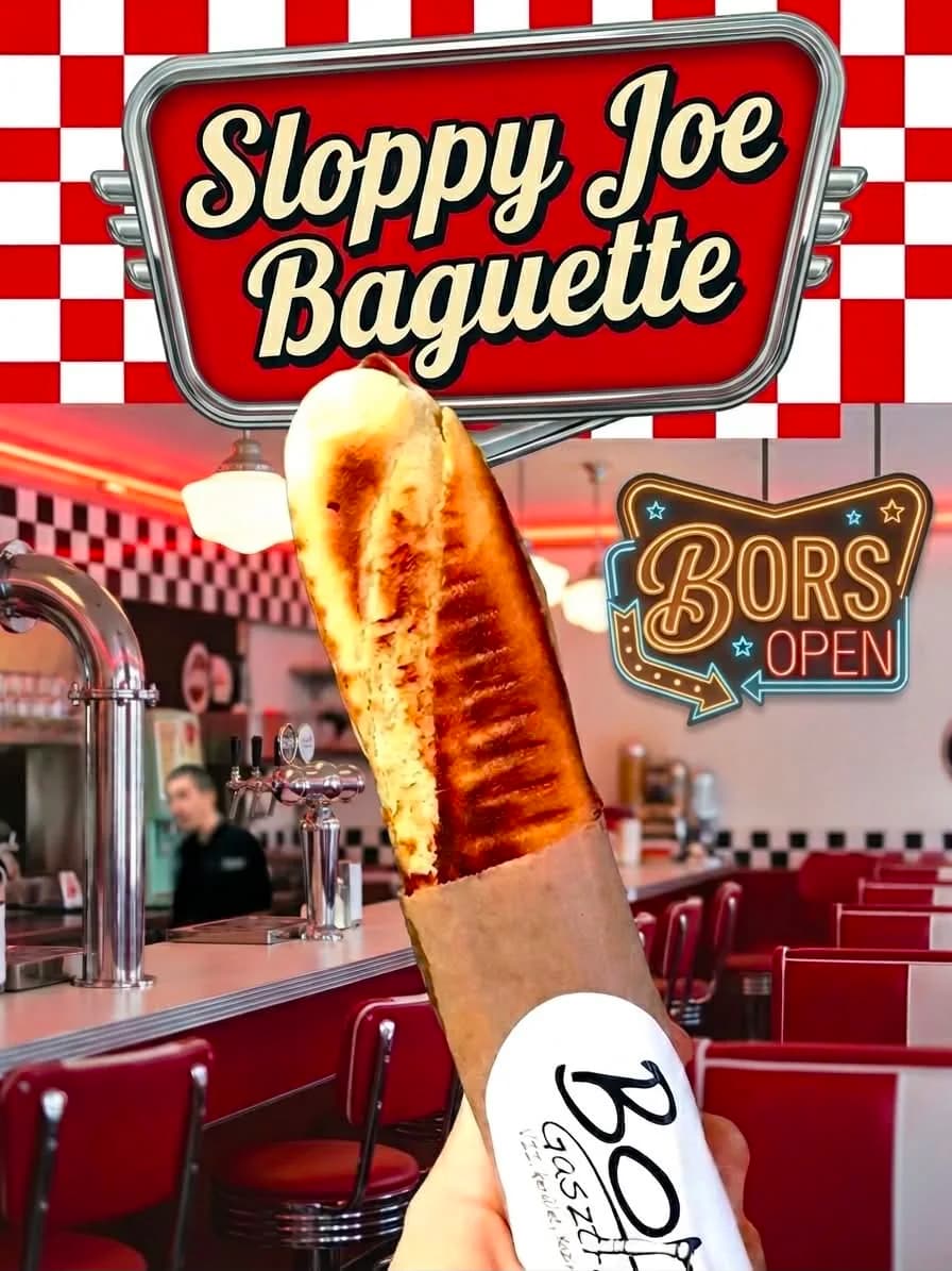 Bors Sloppy Joe Baguette campaign artwork
