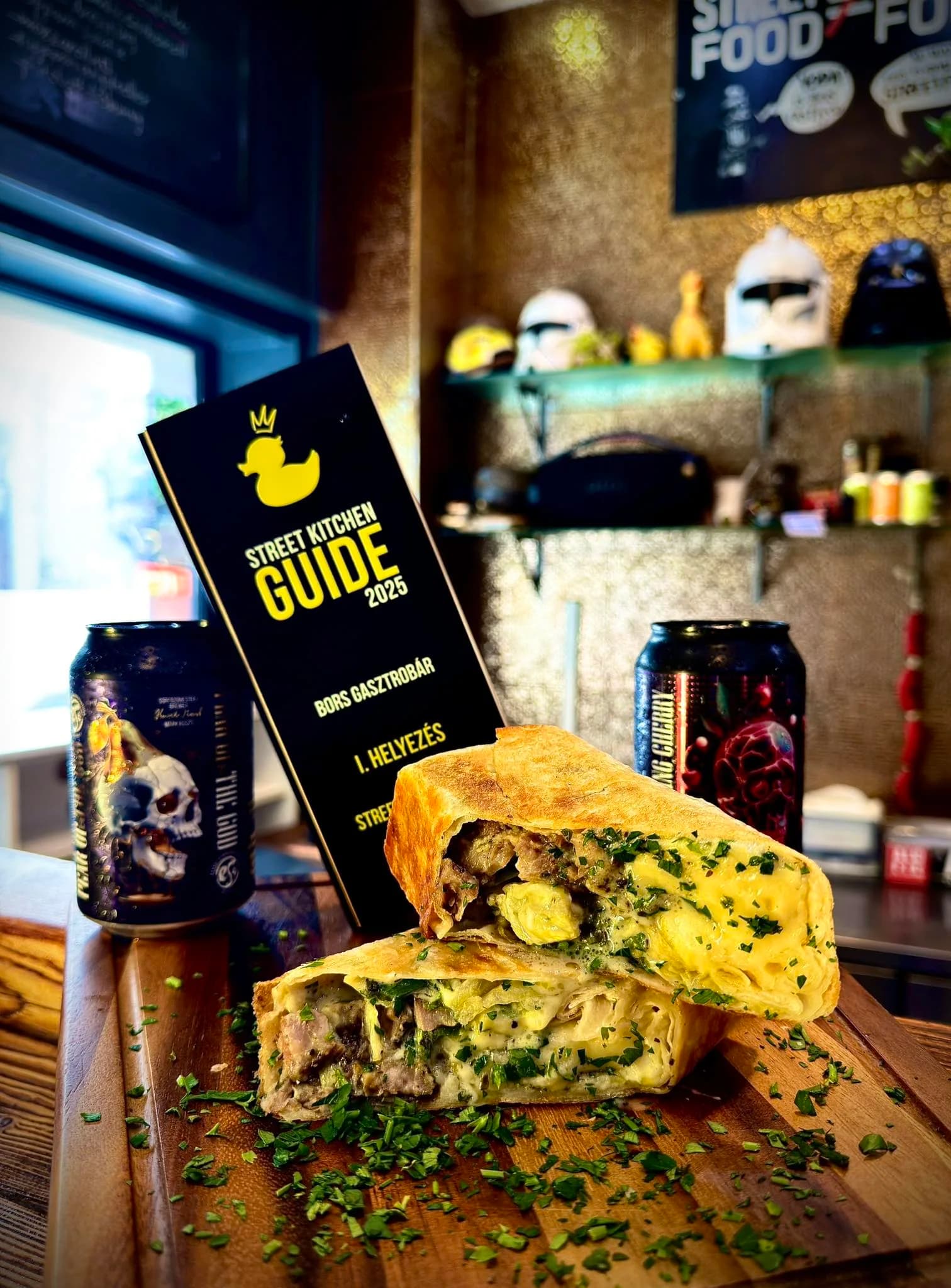 An award-winning toasted Bors baguette