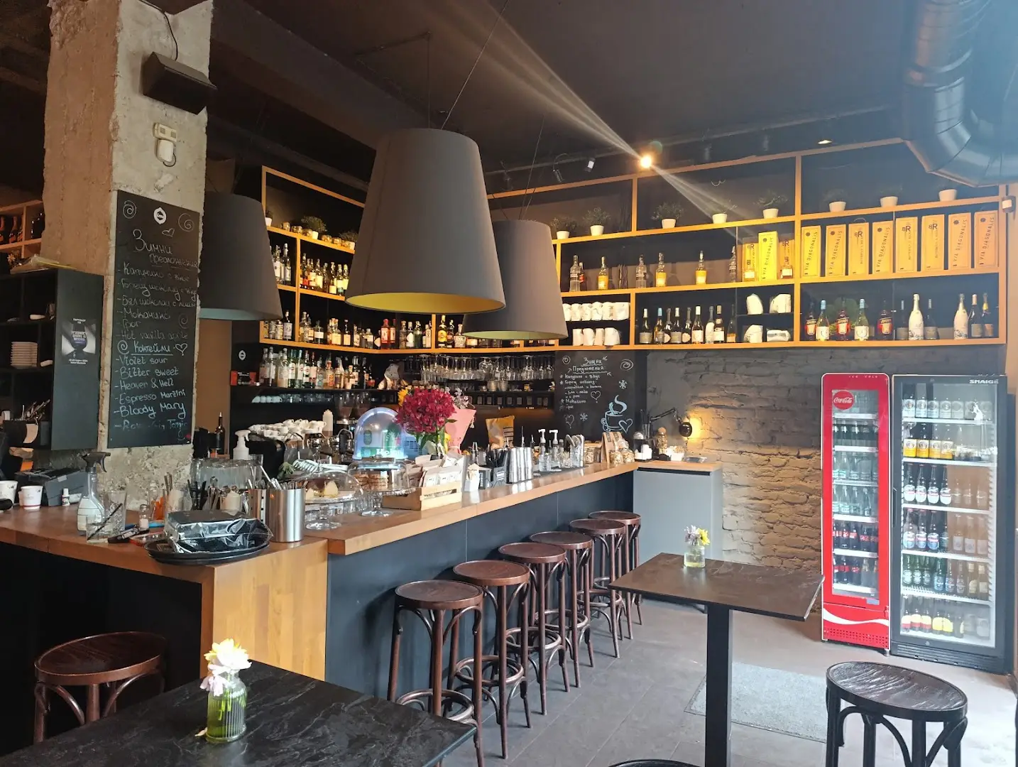 The bar at Lime