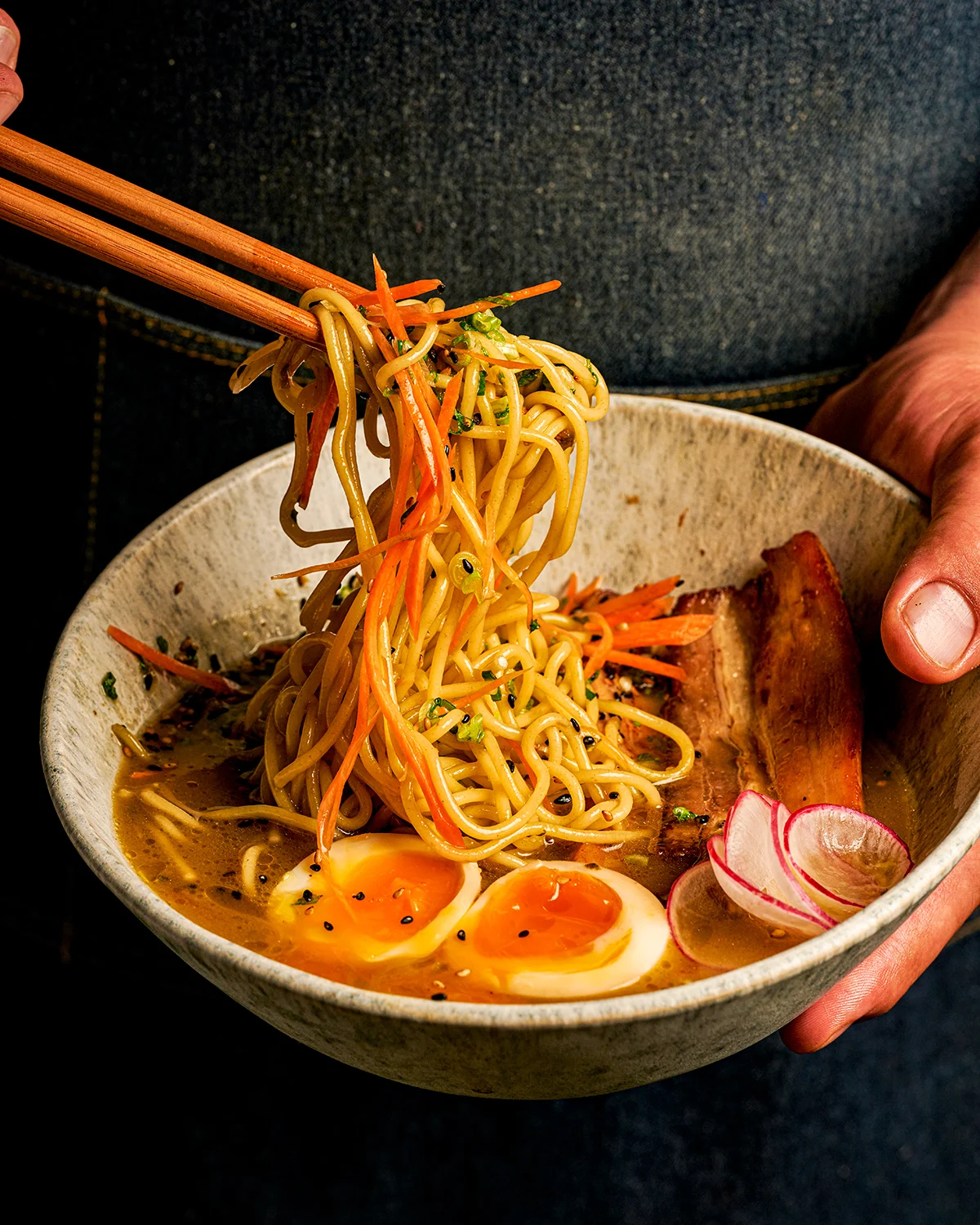 The Sando Shop Not Quite Ramen with pork, egg and noodles